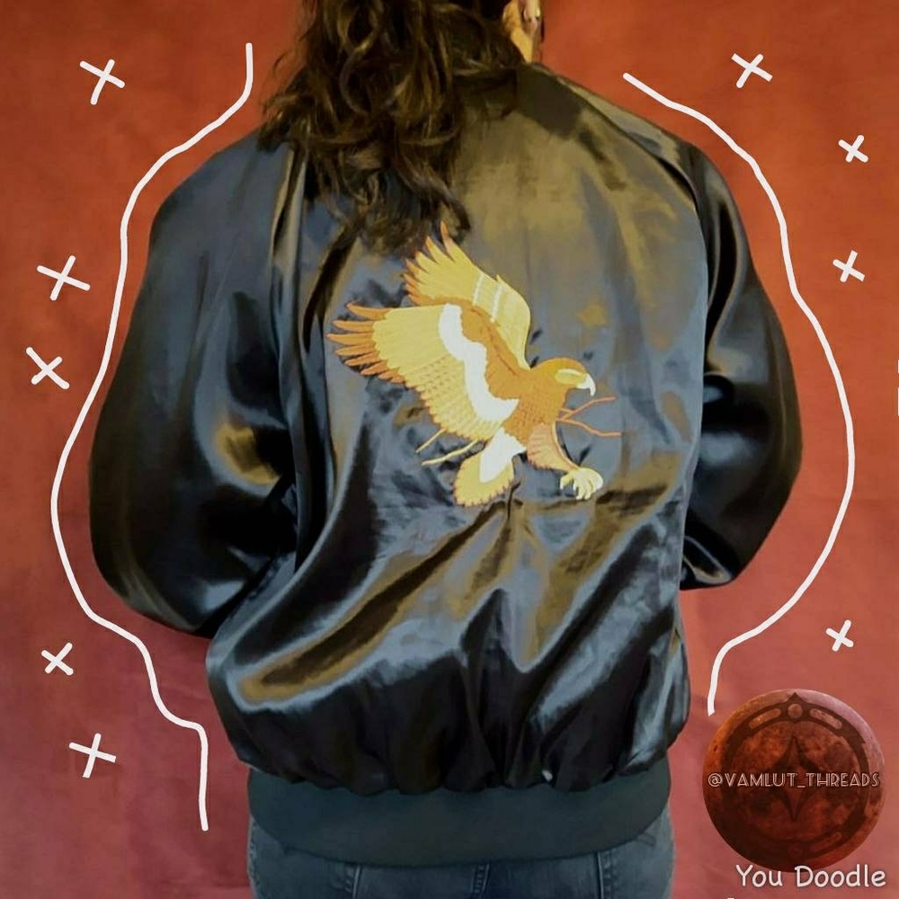 Embroidered Bomber Jacket